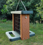 Recycled Suet Feeder with a Perch