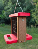 Recycled Suet Feeder with a Perch