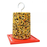 Recycled Large Red Cylinder Feeder