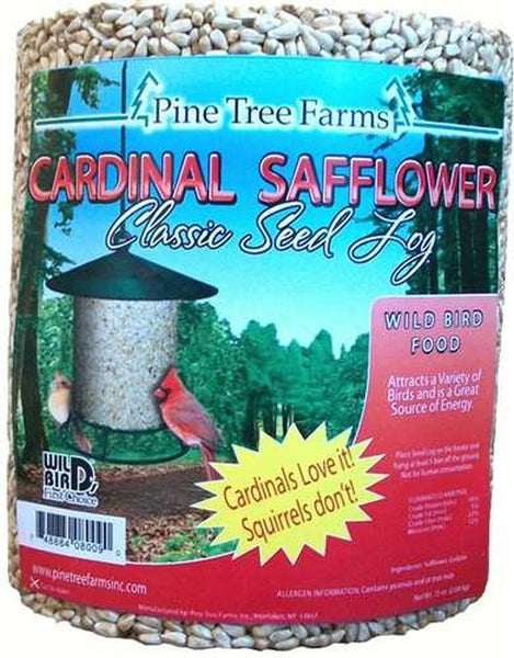 safflower, seed, no squirrel, log