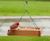 Wooden Platform Feeder to Hang, Mount on Pole or place on ground.